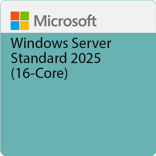 Licença OEM Windows Server Standard 2025 16 Core 64Bit PT-BR DVD EP2-25187